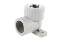 Угольник PP-R комбинированный серый ВР 3/4" VALFEX