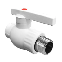 Кран шаровой PP-R белый НР VALFEX