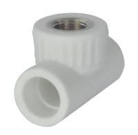 Тройник PP-R комбинированный белый ВР VALFEX