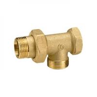 Тройник латунь 1"x1"x1" с накидной гайкой и отводом R557D Giacomini