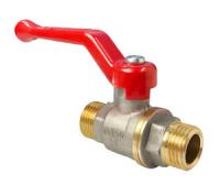 Кран шаровой латунь никель 11Б27фт1М НР полнопроходной рычаг VALFEX