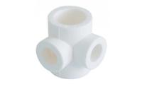 Крестовина PP-R 2-плоскостная белая внутренняя пайка VALFEX