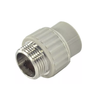 Муфта PP-R комбинированная серая НР VALFEX