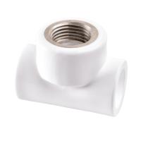 Тройник PP-R комбинированный белый ВР PRO VALFEX