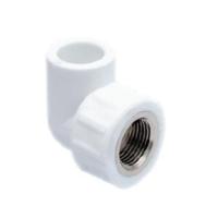 Угольник PP-R 90гр комбинированный белый ВР VALFEX