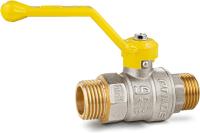 Кран шаровой латунь никель газ Pride НР полнопроходной рычаг LD