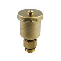 Воздухоотводчик автоматический латунь 5001 Ду 15 Ру10 G1/2" НР прямой с запорным клапаном Aquasfera