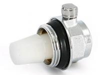 Воздухоотводчик автоматический латунь 5017 Ду 25 Ру10 G1" НР угловой левый для радиатора Aquasfera