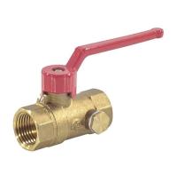 Кран шаровой латунь со спускником ВР рычаг Пензапромарматура
