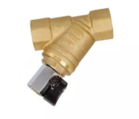 Фильтр Y-образный латунь Ду 32 Ру25 Тмакс=130 oC G1 1/4" ВР FVR-D со сливным краном Danfoss