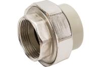 Муфта PP-R комбинированная разъемная белая ВР усиленная VALFEX