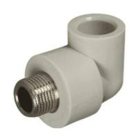 Угольник PP-R 90гр комбинированный серый НР VALFEX