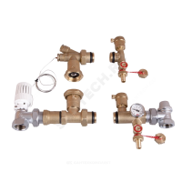 Комплект арматуры для коллекторной группы R553D/R553F латунь R557K Giacomini