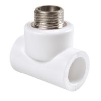 Тройник PP-R комбинированный белый НР PRO VALFEX