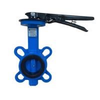 Затвор дисковый поворотный чугун межфл диск чугун манжета EPDM с рукояткой Рус Benarmo