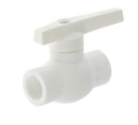 Кран шаровой PP-R белый внутренняя пайка VALFEX