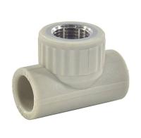 Тройник PP-R комбинированный серый ВР VALFEX