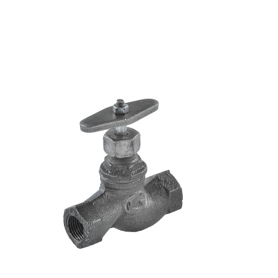 Клапан запорный чугун 15кч18п ВР сальниковое уплотнение Китай