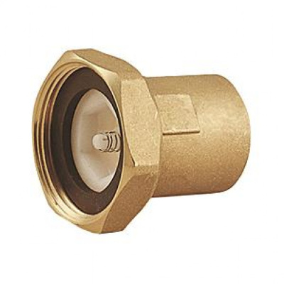 Соединение для подключения насоса латунь 1 1/2"x1" ВР с обратным клапаном R39 Giacomini