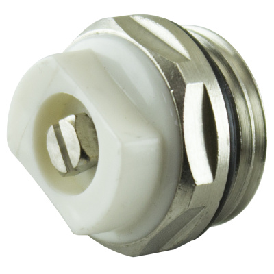 Кран Маевского ручной латунь Ду 15 Ру10 G1/2" НР под отвертку Ogint