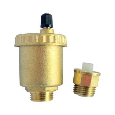 Воздухоотводчик автоматический латунь 707 Ду 15 Ру10 G1/2" НР прямой с запорным клапаном Icma