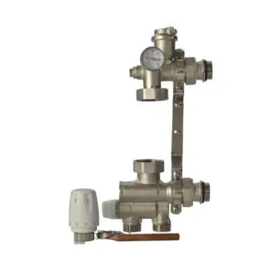 Узел насосно-смесительный латунь 1" без насоса 130-180 мм Wester