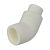 Угольник PP-R 45гр переходной белый внутр/наруж пайка для труб VALFEX