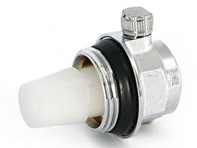 Воздухоотводчик автоматический латунь 5017 Ду 25 Ру10 G1" НР угловой левый для радиатора Aquasfera