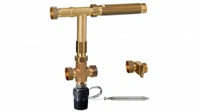 Узел насосно-смесительный латунь Regufloor H 1" без насоса Oventrop