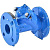 Клапан обратный чугун шаровой шар сталь 400D фл Zetkama