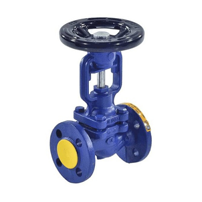 Клапан запорный чугун 234A фл сильфонное уплотнение Zetkama