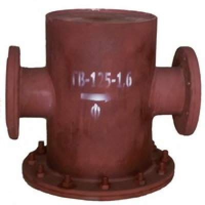 Грязевик вертикальный для механической очистки рабочей среды сталь Ру16 фл КАЗ