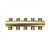 Коллектор латунь ВР/ВР с запорными клапанами Апогей