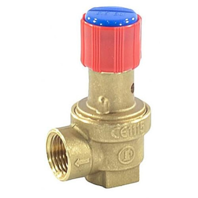 Клапан предохранительный угловой пружинный латунь R140 Giacomini