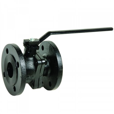Кран шаровой чугун BS 3242 Ру16 фл полнопроходной рукоятка Tecofi